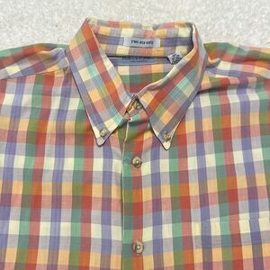 Bullock & Jones 2 Ply Short Sleeve Button Down Men’s Size M